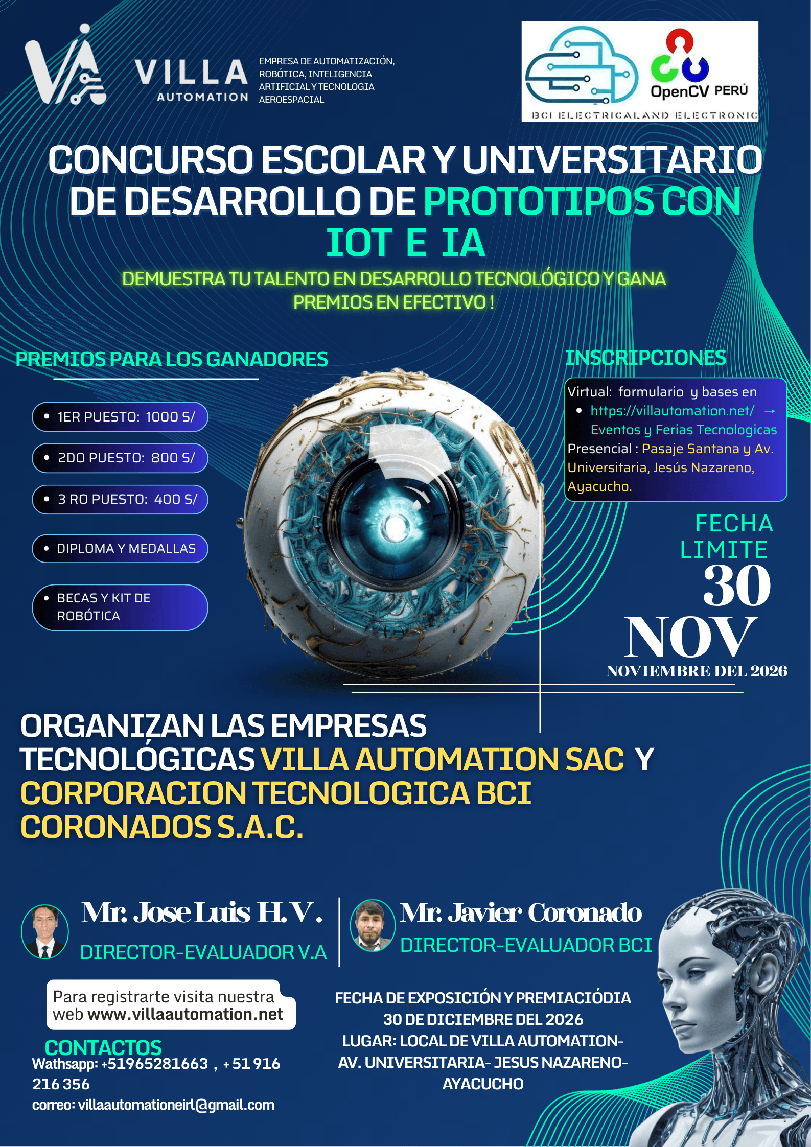 Concurso Escolar y Universitario de Desarrollo de Prototipos con IoT e IA 2026